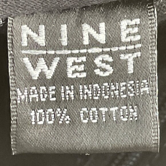 Nine West Women’s Denim With Brown Leather Strap & Gold Hardware Tote Bag Sz S - Picture 8 of 11